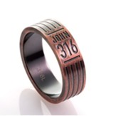 John 3:16 Copper Ring, Size 10