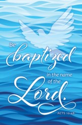 Be Baptized in the Name of the Lord (Acts 10:48, KJV) Bulletins, 100