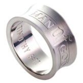 Man of God, 1 Timothy 6:11, Stainless Steel Ring, Size 10