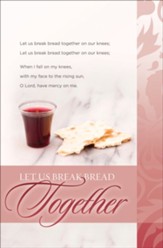 Let Us Break Bread Together Bulletins, 100