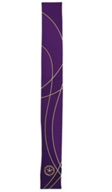 Satin Parament Bookmark, Purple