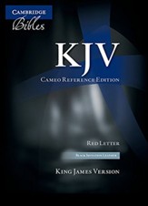 KJV Cameo Reference Bible, Imitation leather, black