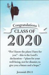 Congratulations 2020 (Jeremiah 29:11, CSB) Bulletins, 100