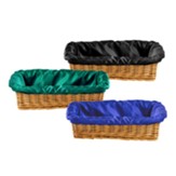 Square Offering Basket Liners (Pack of 3 in Blue, Green & Black)