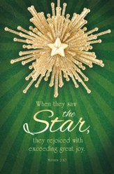 When They Saw the Star, They Rejoiced... (Matthew 2:10, KJV) Bulletins, 100
