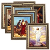 Stations of the Cross Framed Prints, Set of 15