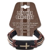 Youth Cross, Leather Bracelet