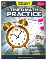 Minutes to Mastery: Timed Math  Practice (Grade 4)