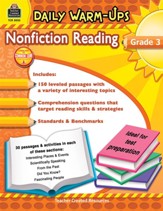Daily WarmUps: Nonfiction Reading (Grade 3)