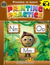 Practice to Learn: Printing Practice (Grades K and 1)