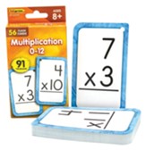 Multiplication: 0 to 12 Flash Cards