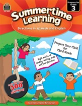 Summertime Learning: English and Spanish Edition (Preparing for Grade 3)