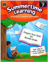 Summertime Learning: English and Spanish Edition (Preparing for Grade 7)