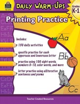 Daily WarmUps: Printing Practice