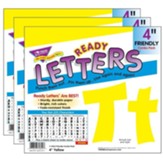 Yellow 4 Friendly Combo Ready Letters., 3 Packs