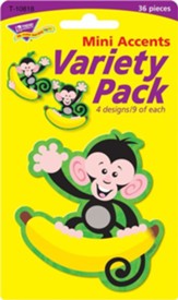 Monkeys Bananas Mini Accents Variety - pack of 6