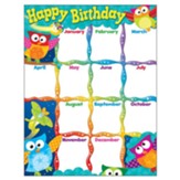 Happy Birthday Owl-Stars!. Learning Chart, 17 x 22