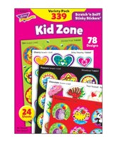 Kid Zone Stinky Stickers Scratch N Sniff Variety Pk 2 Pk