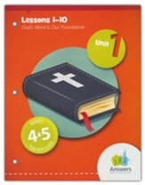 Answers Bible Curriculum Grades 4-5 Unit 1 Teacher Guide (2nd Edition)
