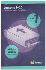 Answers Bible Curriculum Middle School Unit 1 Student Guide (2nd Edition)