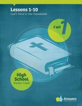 Answers Bible Curriculum High School Unit 1 Teacher Guide (2nd Edition)
