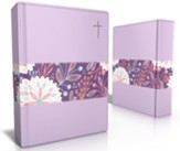 Forro de Biblia Lila, Cruz, Mediano  (Cross, Lilac Bible Cover, Medium)