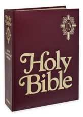 New Catholic Bible (NCB) Family Edition, Burgundy Padded Imitation Leather