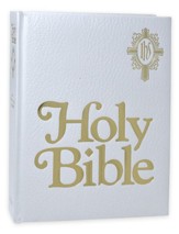 New Catholic Bible - Family Edition, Padded Imitation Leather White