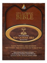 St. Joseph New Catholic Bible, Personal Size, Bonded  Leather Brown