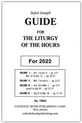 Liturgy Of The Hours Guide For 2022 (Large Type)