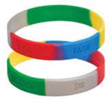 The Gospel Story by Colors, Silicone Bracelet with Card