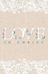 Love in Christ Wedding Lace Bulletins, 100