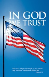 God is Our Refuge and Strength US Flag (Psalm 46:1-2 KJV) Bulletins, 100