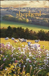 The Lord is My Shepherd Pasture Sheep Flowers Bulletins, 100   (Psalm 23:1, KJV)