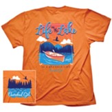 Life On The Lake Shirt, Orange, Small