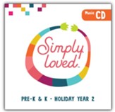 Simply Loved Pre-K & K Holiday Music CD, Year 2