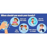 When To Wash Your Hands Wall Stickers 5Pk