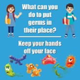 Keep Germs In Their Place Floor Stickers 5Pk