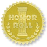 Gold Foil Embossed Seals Honor Roll