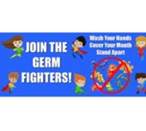 Join The Germ Fighters Floor Stickers 5Pk