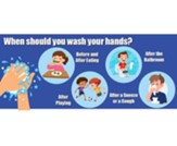 When To Wash Your Hands Floor Stickers 5Pk