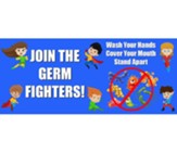 Join The Germ Fighters Wall Stickrs 5Pk