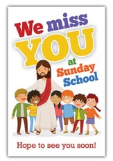 We Miss You at Sunday School (Psalm 133:1, NIV) Postcards, 25