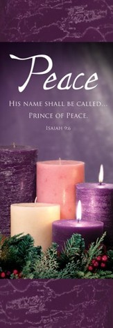 Peace (Isaiah 9:6) Fabric Banner 2' x 6'