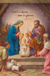 Unto Us a Child Is Born (Isaiah 9:6, KJV) Bulletins, 100