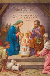 Unto Us a Child Is Born (Isaiah 9:6) Bilingual  Spanish-English Bulletins, 100