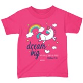 Dream Big Shirt, Pink, 3T