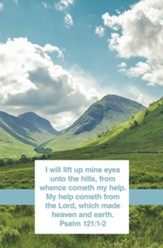 I Will Lift Up Mine Eyes (Psalm 121:1-2, KJV) Bulletins, 100