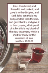 Jesus Took Bread (Matthew 26:26-28, KJV) Bulletins, 100