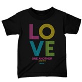 Love Stripes Shirt, Black 3T